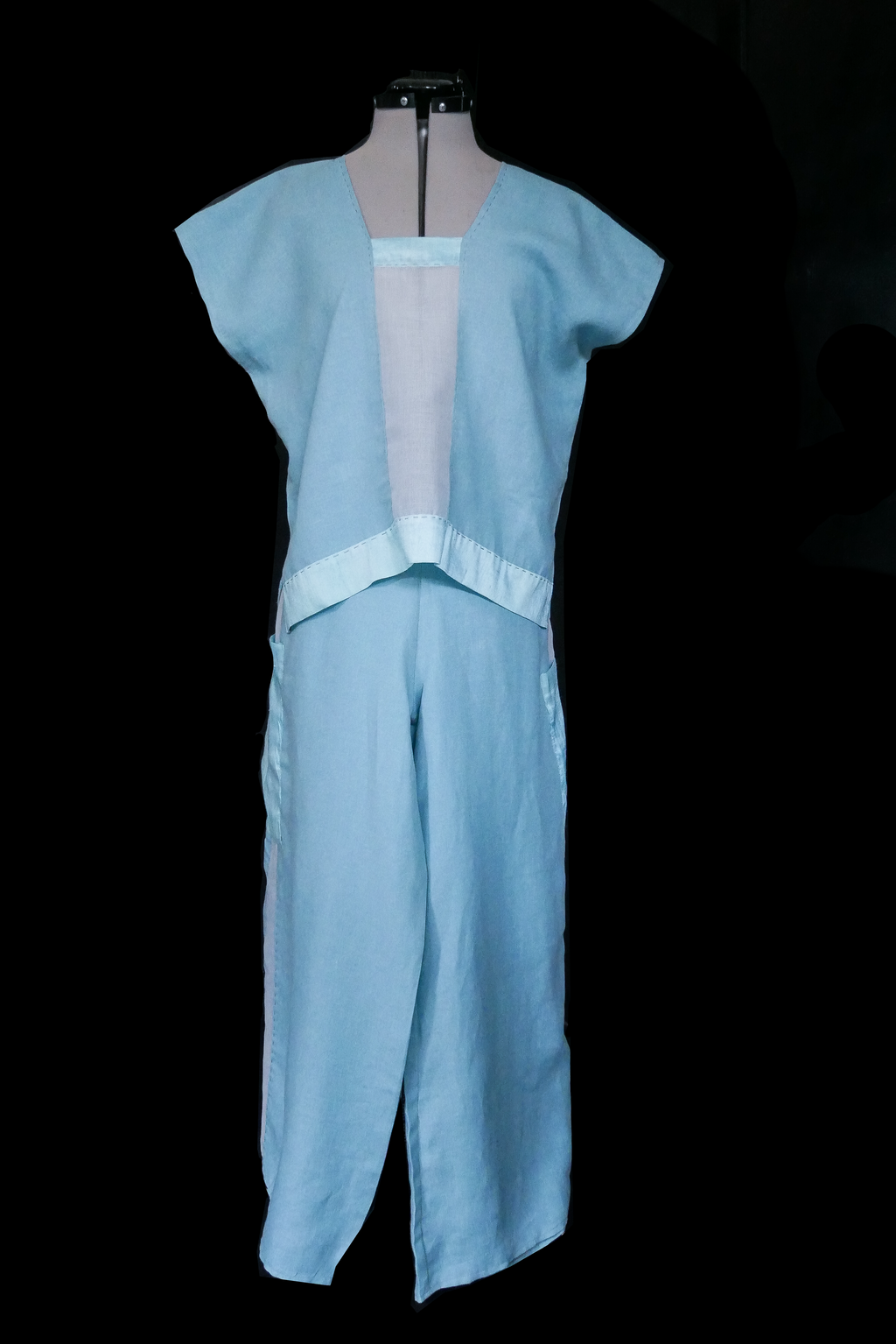 Conjunto Huipil azul cielo.